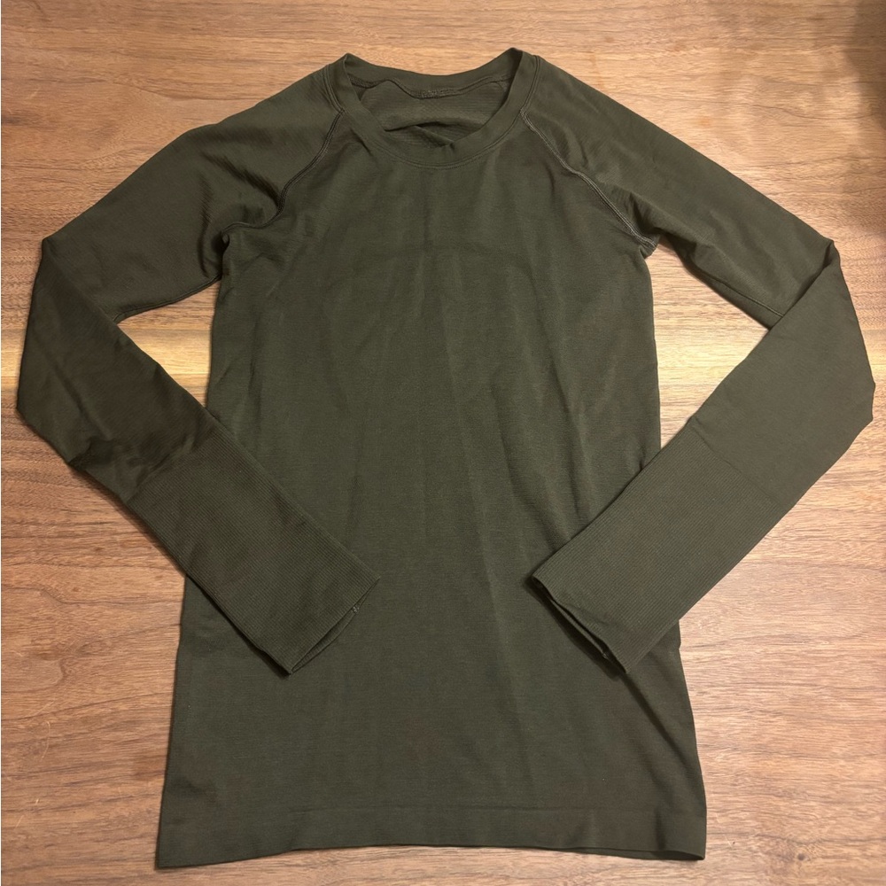 Lululemon Olive Green Swiftly Tech Long Sleeve Shirt